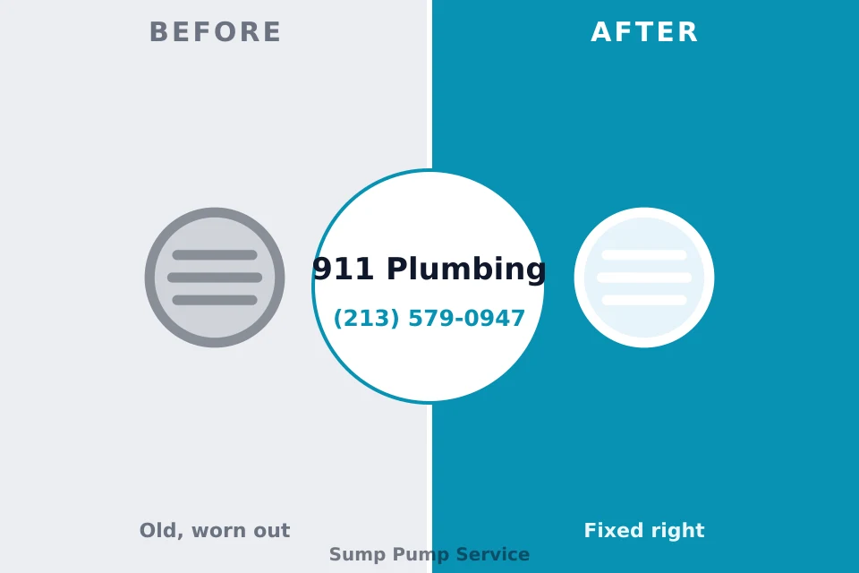 Before and after: plumbing repair New Oxford, PA